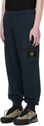 Stone Island Navy 6200003 Brushed Organic Cotton Fleece Sweatpants