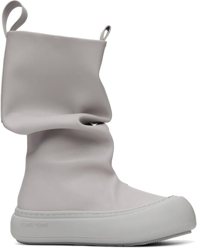 Photo: YUME YUME SSENSE Exclusive Gray Low Fisherman Boots