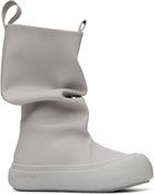 YUME YUME SSENSE Exclusive Gray Low Fisherman Boots