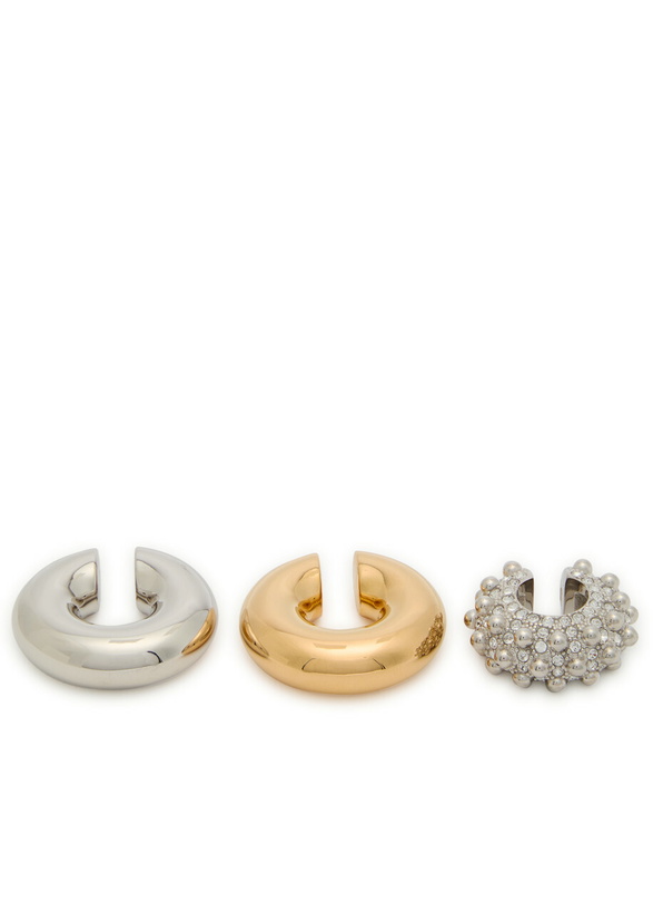 Photo: Rabanne Ear Cuff - set of Three - Silver - One Size