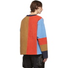 Kenzo Multicolor Corduory Patch Crewneck Sweater