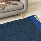 Puebco Handloomed Recycled Yarn Rug - 225 x 300cm in Blue 
