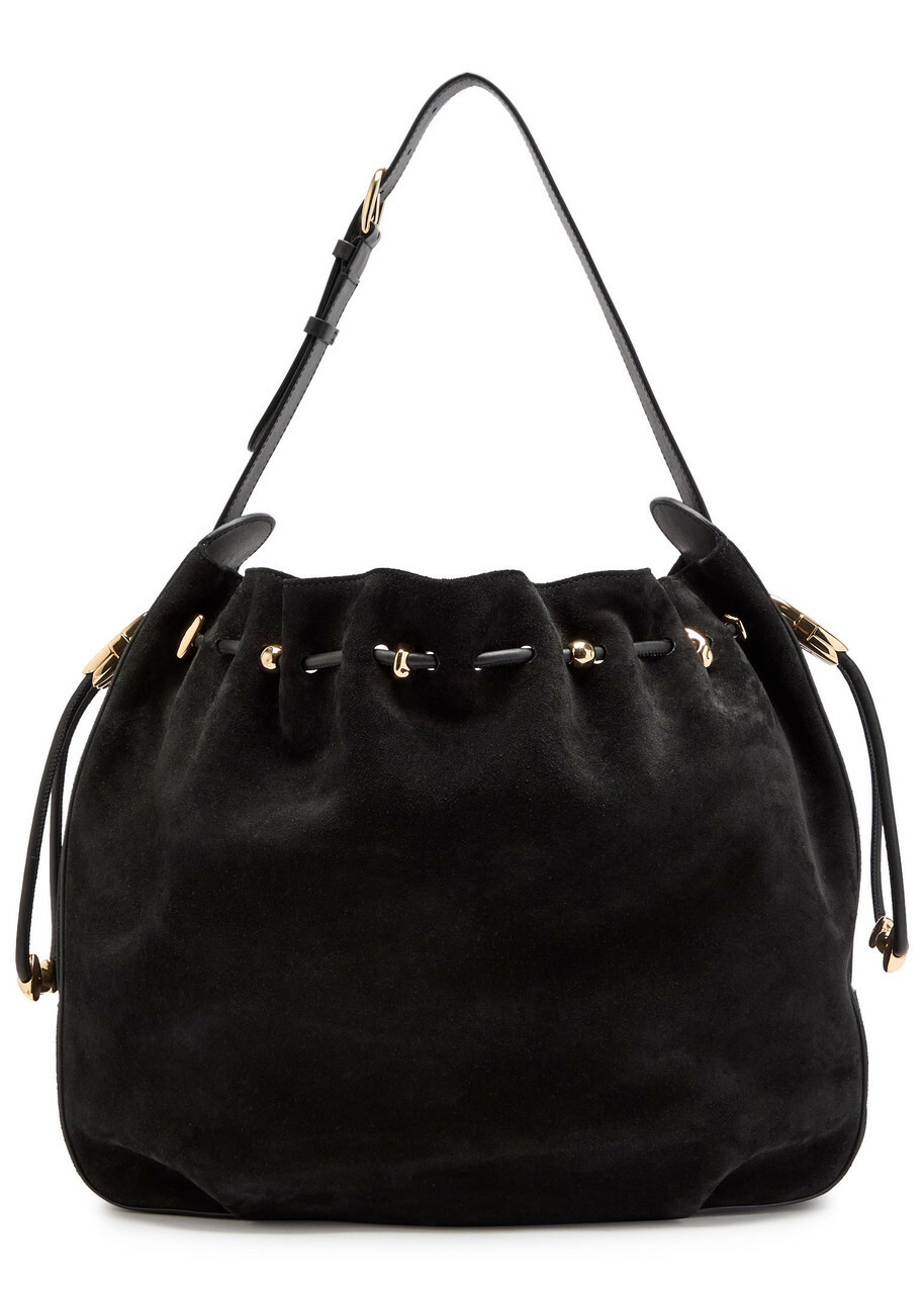 Zimmermann Halcyon Large Suede Shoulder bag - Black - One Size
