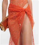 LaQuan Smith Lace wrap skirt