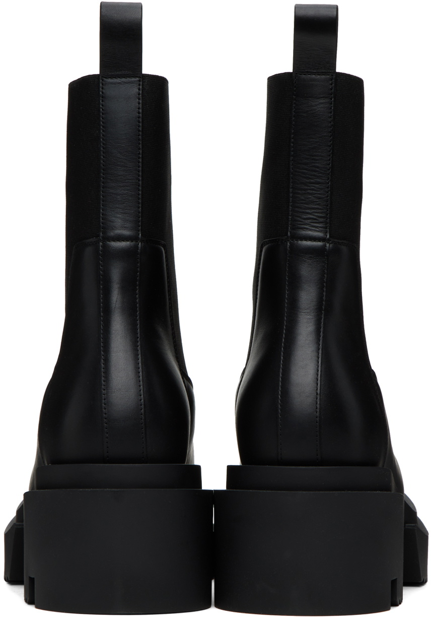 Rick Owens Black Beatle Bogun Chelsea Boots Rick Owens