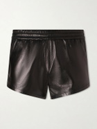 TOM FORD - Slim-Fit Leather Shorts - Black