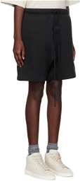Essentials Black Drawstring Shorts