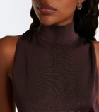 De La Vali Belted embellished minidress