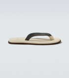 Brunello Cucinelli Suede thong sandals