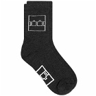 The Trilogy Tapes Men's Come Down Mouse Socks in Black