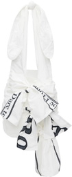 TheOpen Product White Ruched Training Tote