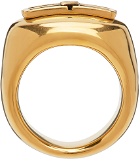 Balenciaga Gold 'BB' Icon Ring