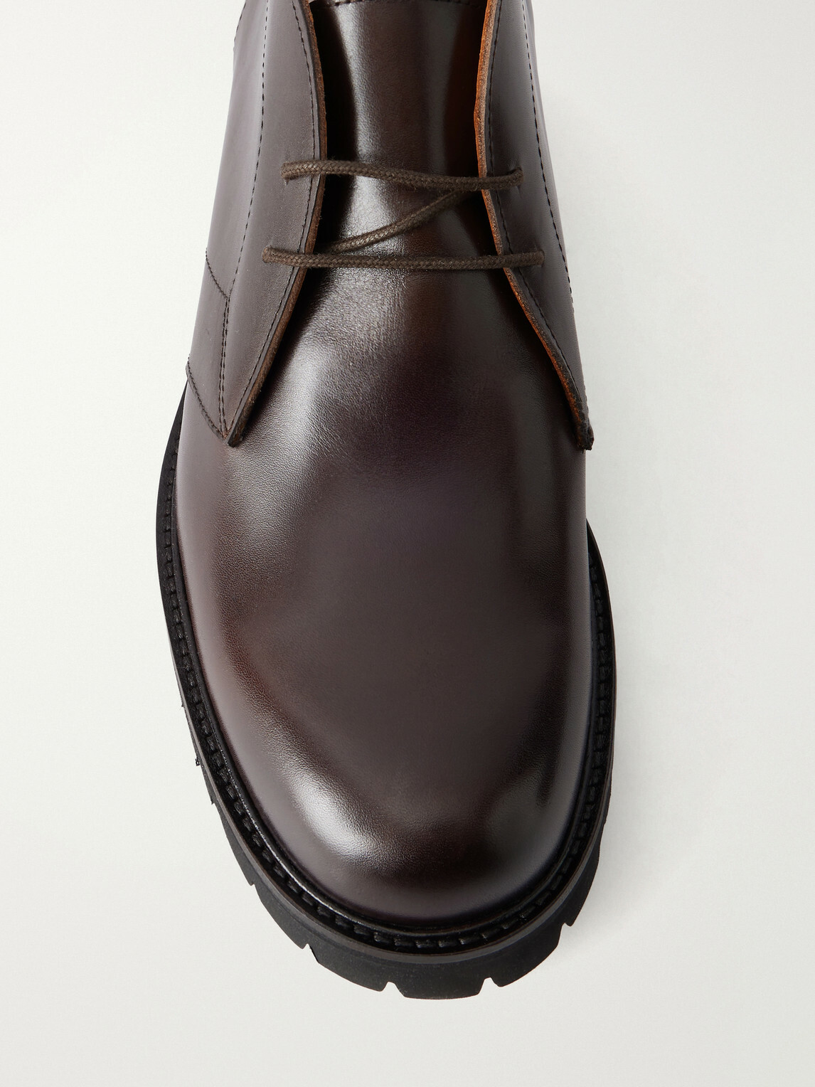 Mr P. - Leather Desert Boots - Brown