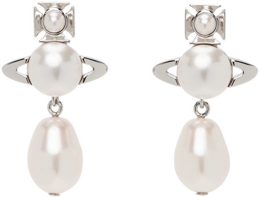 Vivienne Westwood Silver Iness Earrings