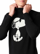MC2 Saint Barth Man Turtleneck Sweater With Snoopy Jacquard Print | Snoopy - Peanuts Special Edition