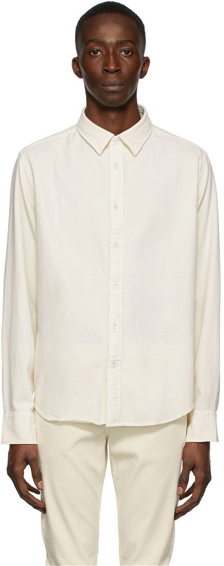 Photo: rag & bone Off-White Flannel Pursuit 365 Shirt