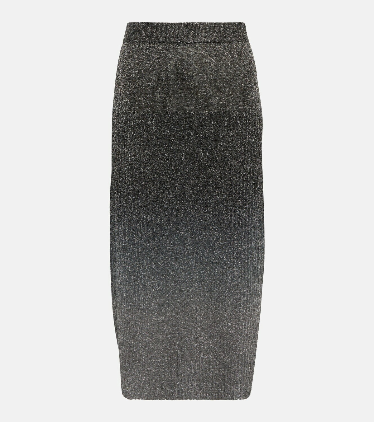 Joseph ribbed outlet stretch-knit midi skirt