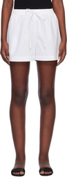 Matteau White Relaxed Shorts