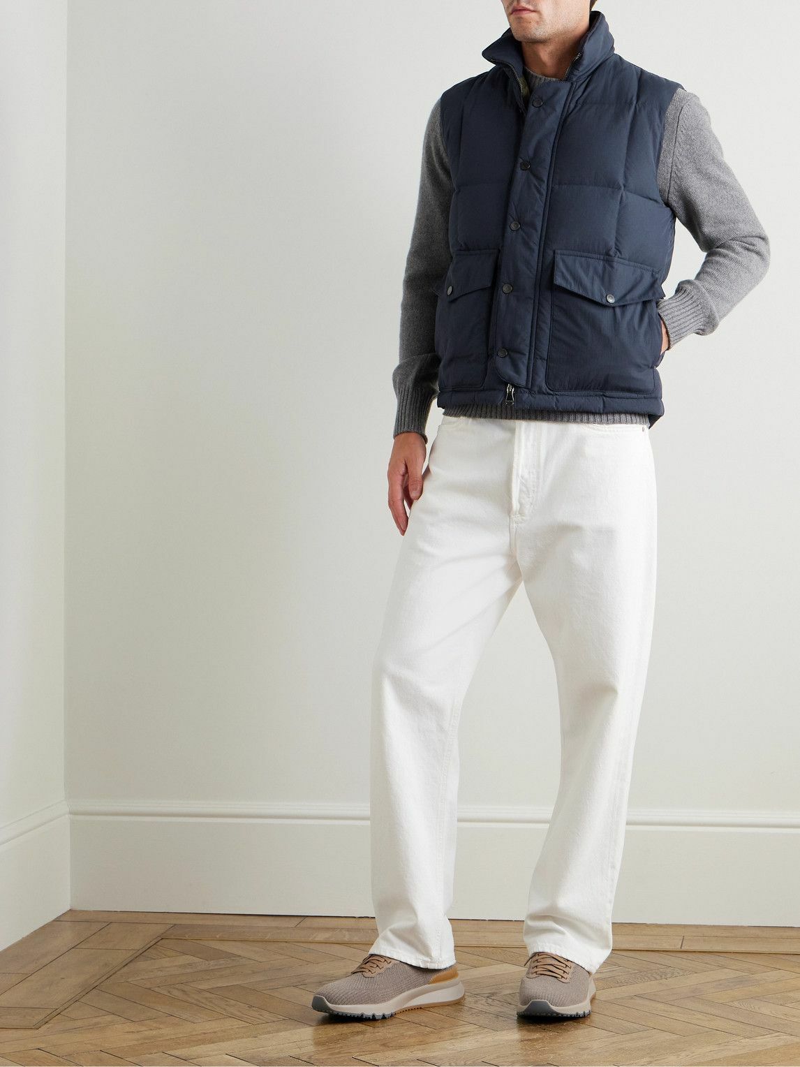 Valstar - Oliver Quilted Shell Down Gilet - Blue