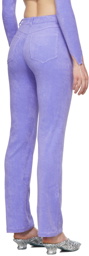 Maisie Wilen Purple Mokumentary Trousers