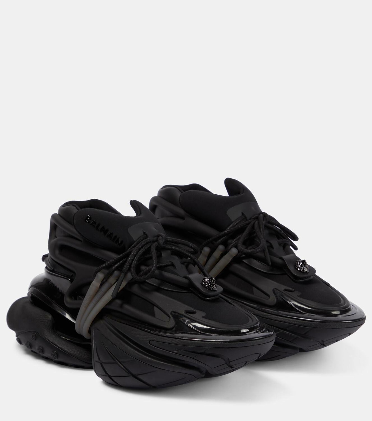 Balmain Unicorn leather-trimmed sneakers Balmain