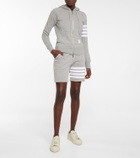 Thom Browne - Striped cotton jersey shorts