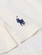 Polo Ralph Lauren - Logo-Embroidered Linen-Piqué Polo Shirt - White