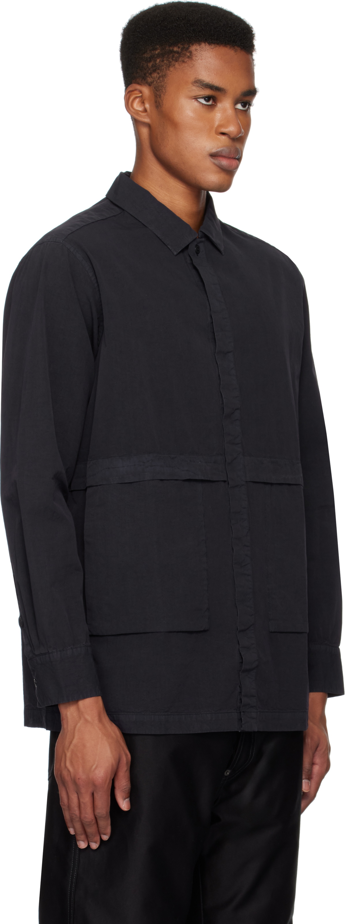 CASEY CASEY Navy Fabu Shirt CASEY CASEY