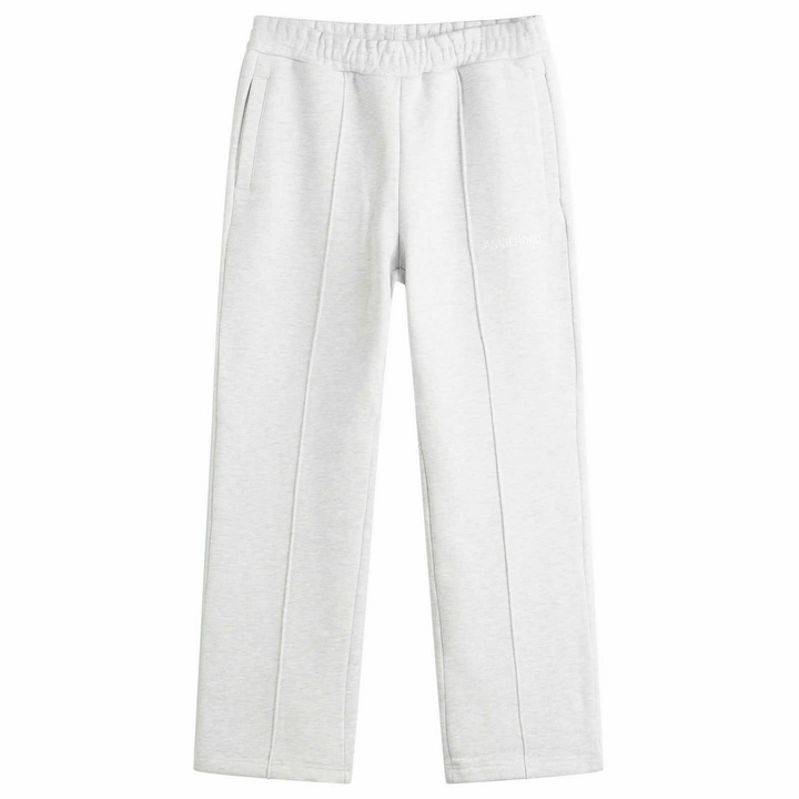 Photo: ANNIE HOOD Men's Straight College Joggers in Grey