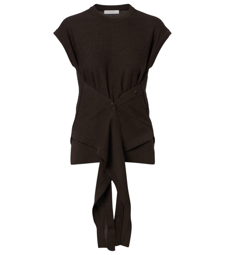 Photo: Lemaire Wool-blend knitted top