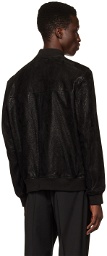 Hugo Black Lizzo Leather Jacket