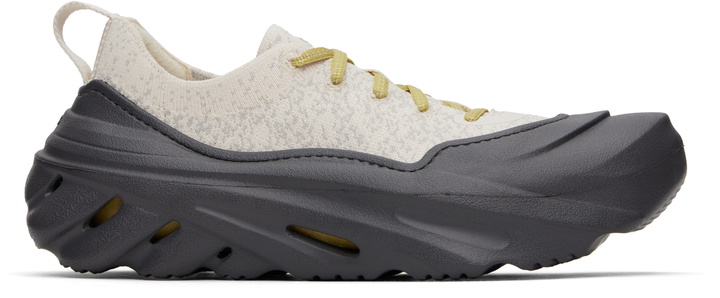 Photo: Crocs Beige & Black Echo Surge Sneakers
