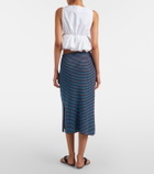 Alaïa Crochet cotton pencil skirt