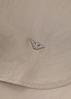 Emporio Armani Logo-embroidered Cotton-poplin Shirt Taupe