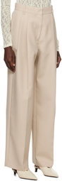 CAMILLA AND MARC Beige Rhett Trousers