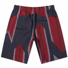 Needles Men's Kimono Jacquard Basketball Short in Red Arrow