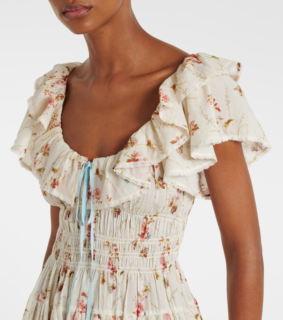 Dôen Illiana floral cotton midi dress
