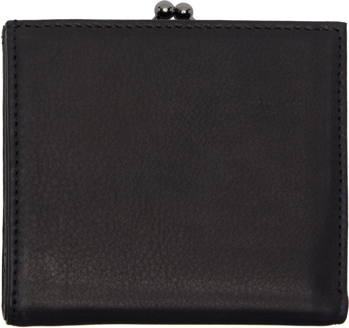 YOHJI YAMAMOTO Black Clasp M Wallet