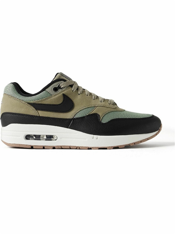 Photo: Nike - Air Max 1 SC Suede, Mesh and Leather Sneakers - Green