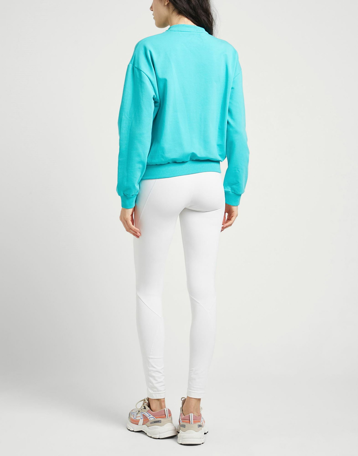 Moschino Womens Sweatshirt Turquoise