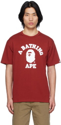 BAPE Red College T-Shirt