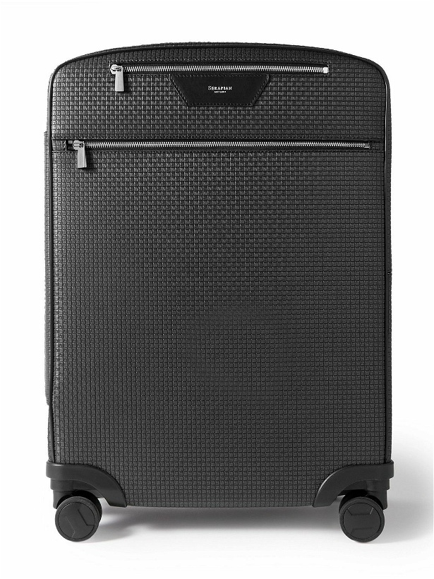 Photo: Serapian - Stepan Leather-Trimmed Coated-Canvas Carry-On Suitcase