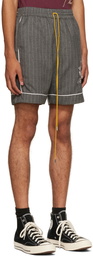 Rhude Gray Pinstripe Shorts