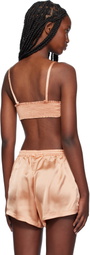 Palm Angels Pink Monogram Balconette Bra