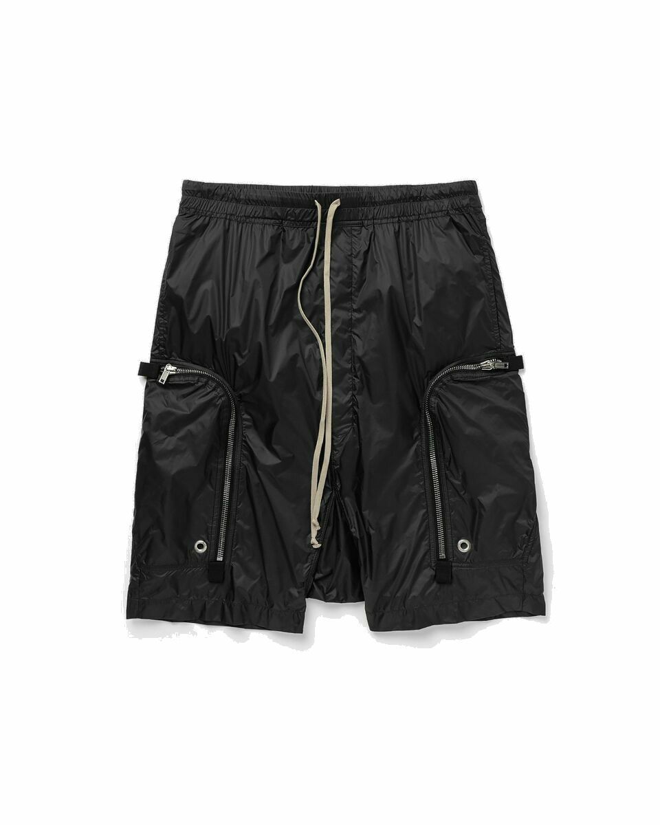 Photo: Rick Owens Drkshdw Bauhaus Pods Shorts Black - Mens - Cargo Shorts