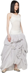 Collina Strada Off-White & Gray Soft Maxi Dress