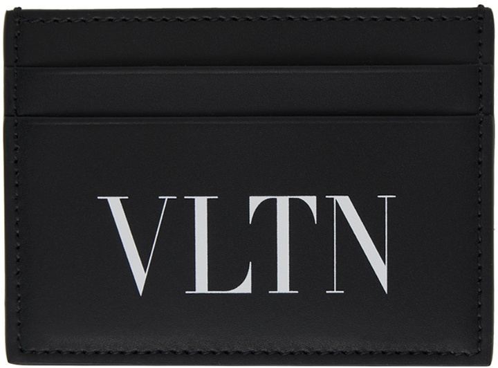 Photo: Valentino Garavani Black 'VLTN' Card Holder