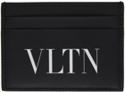 Valentino Garavani Black 'VLTN' Card Holder