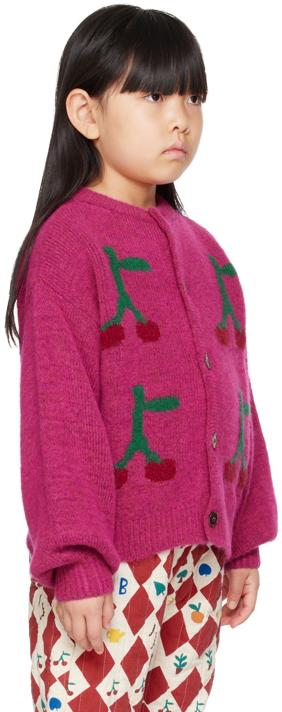 Bobo Choses Kids Pink 'Bobo Cherry' Cardigan Bobo Choses