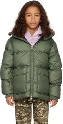 Woolrich Kids Khaki Quilted Down Jacket